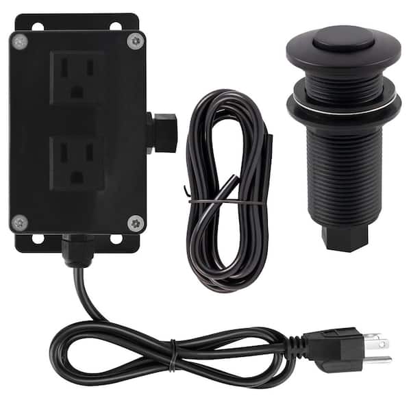 Westbrass Garbage Disposal Air Switch Kit 1-Pack in Matte Black