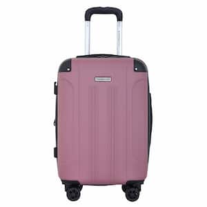 22in MAUVE ROLLING EXPANDABLE HARDSIDE CARRY-ON with 4- IN-1 USB CHARGING FEATURE