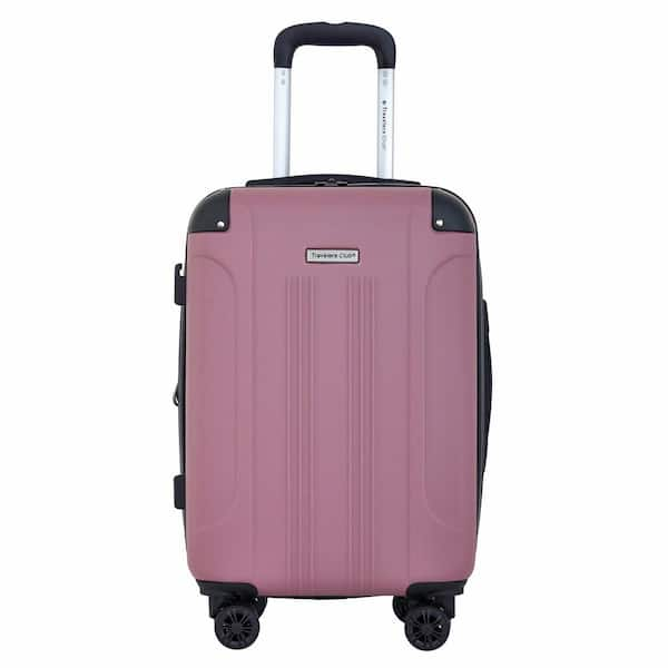 22 in. Mauve Rolling Expandable Hardside Carry-On with 4-In-1 USB Charging Feature