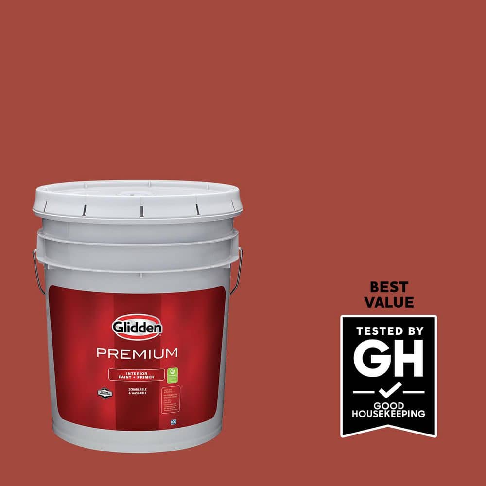 Glidden Premium 1 gal. PPG1064-7 Rum Raisin Flat Interior Latex