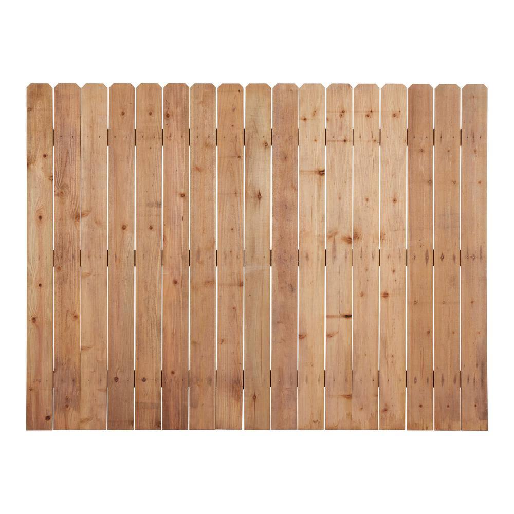 Outdoor Essentials 6 Ft X 8 Ft Cedar Dog Ear Fence Panel 318735 The