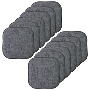 Broadway Square Memory Foam 16 in.x16 in. Non-Slip Back, Chair Cushion (12-Pack), Multi Blue