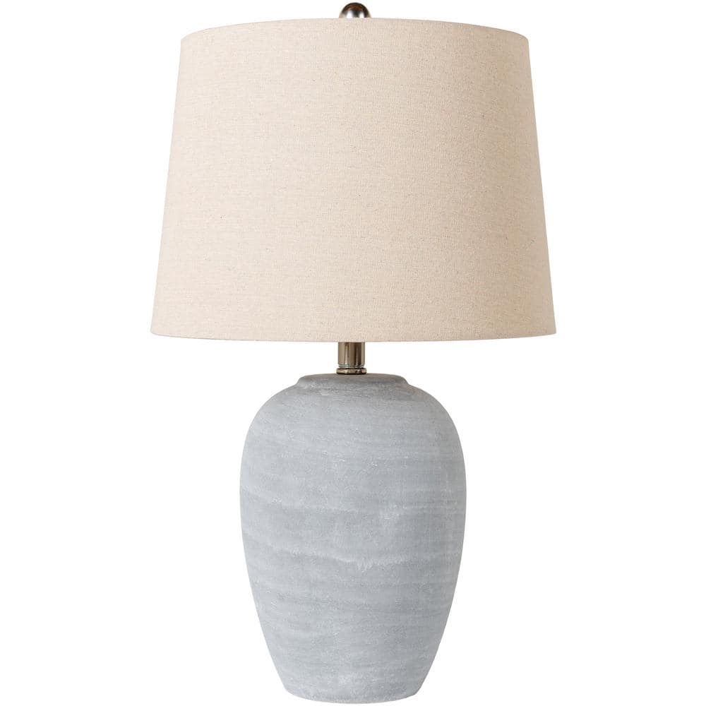 Livabliss Matera 24 in. Gray Indoor Table Lamp ERA-001 - The Home Depot