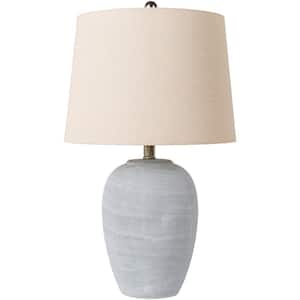 Matera 24 in. Gray Indoor Table Lamp