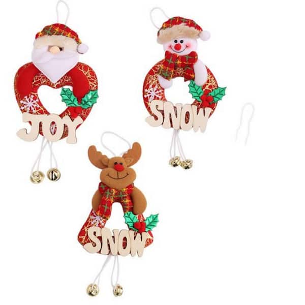 Christmas Tree Hanging Toy Doll Santa Snowman Reindeer Pedent Christmas  Ornament Hanging Party Home Office Decor W1CTHO2 - The Home Depot