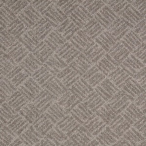 Embers Aloft Cliff Mountain Gray 39 oz. Triexta Pattern Installed Carpet