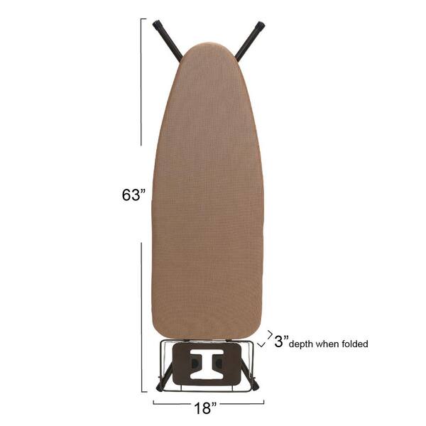 HOUSEHOLD ESSENTIALS Steel Top Ironing Board 972021-1 - The
