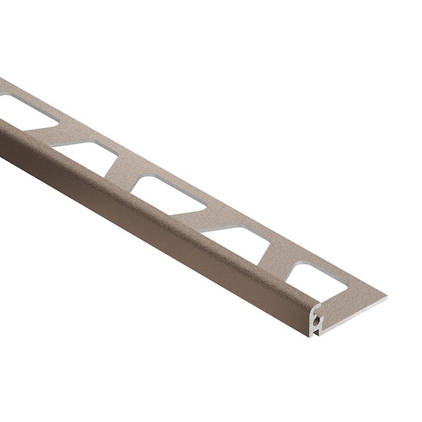 Jolly Beige Textured Color-Coated Aluminum 0.375 in. x 98.5 in. Metal L-Angle Tile Edge Trim