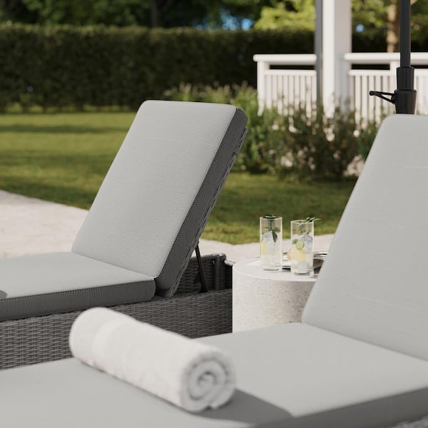 MARTHA STEWART Bedford Indoor-Outdoor Adjustable Patio Chaise