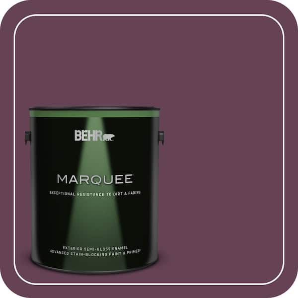 BEHR MARQUEE 1 gal. #S-G-690 Delicious Berry Semi-Gloss Enamel Exterior ...