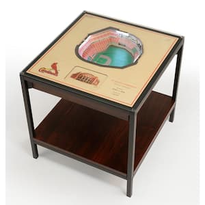 MLB St. Louis Cardinals 23 in. x 22 in. 25-Layer StadiumViews Lighted End Table - Busch Stadium