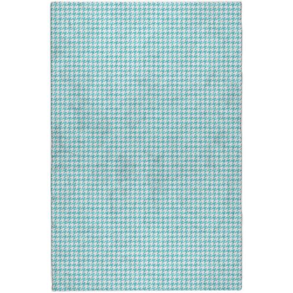 Dream Shag Premium Machine Washable Abstract ADS137 Aqua 9 ft. x 12 ft. Area Rug
