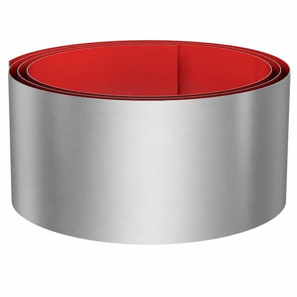 102-in W x 6-in D x 0.1-in H in Brushed Nickel Toe Kick, Baseboard Plate, Self Adhesive Kickplate for Cabinet, Cupboard