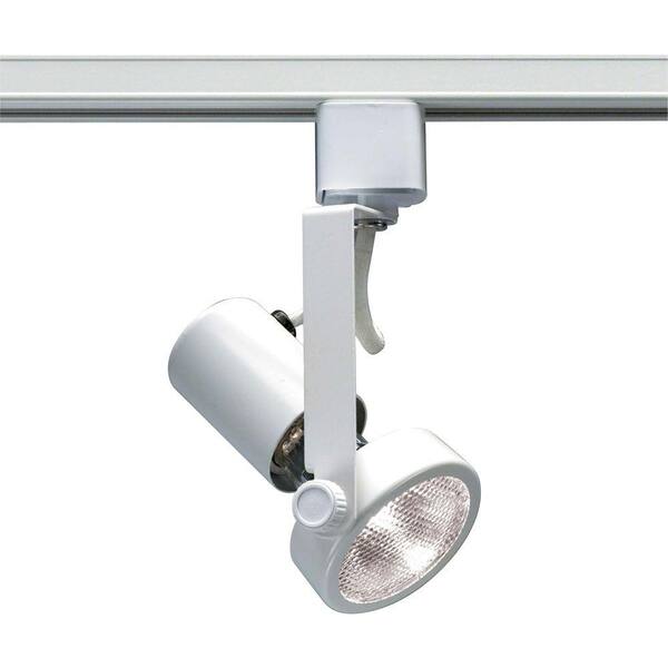 Glomar 1 Light Par20 White Gimbal Ring Track Lighting Head Hd Th220 The Home Depot