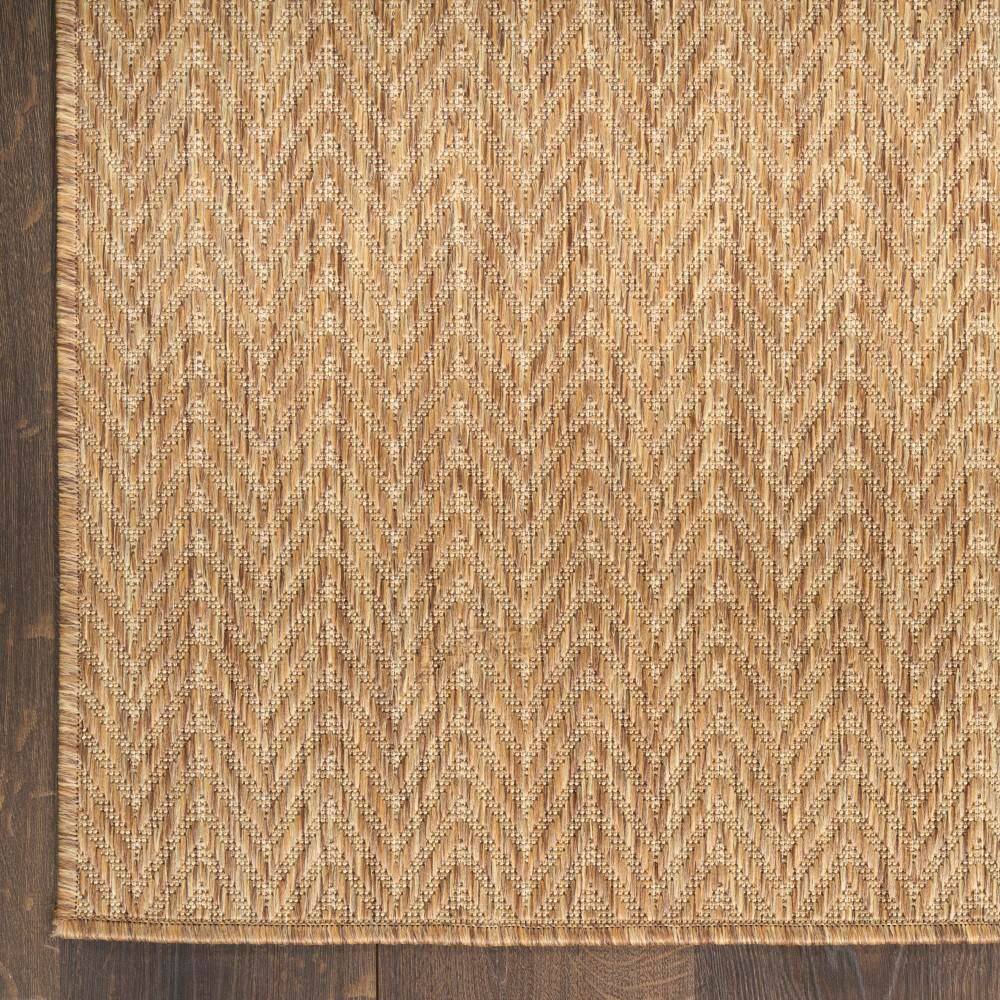 Natural Geometric Flat Woven Synthetic 5' x 7' Area Rug