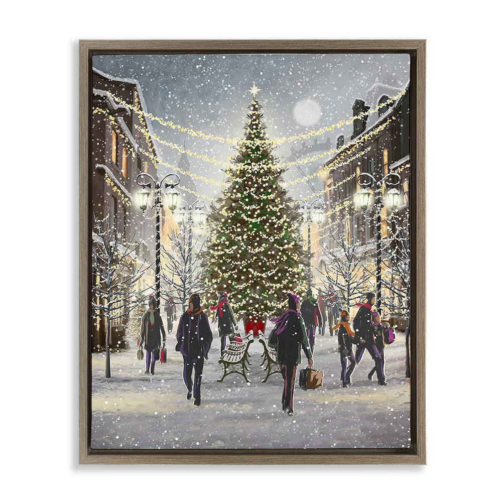 Stupell Industries Town Christmas Tree by Pip Wilson 1Piece Floater