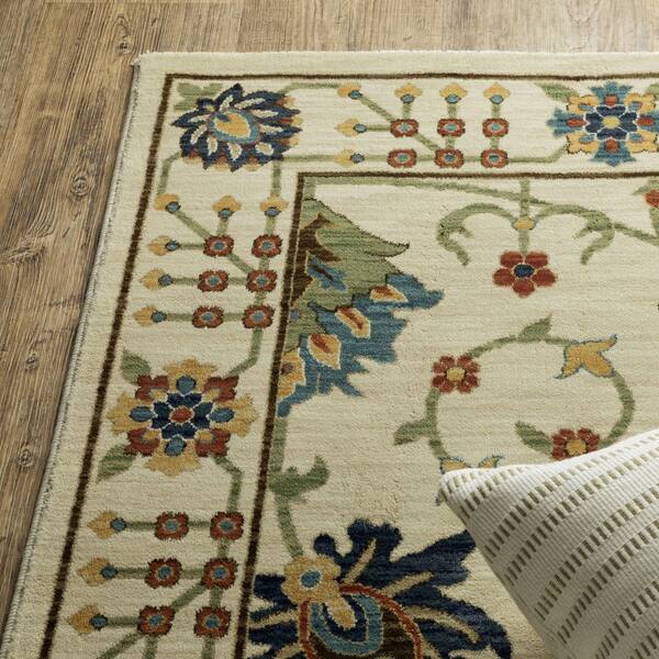 2 X 6 Gray, Blue, Green Oriental Washable Area Rug Runner Rug