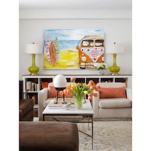 16 in. H x 24 in. W "Beach Bus" by Marmont Hill Printed Canvas Wall Art