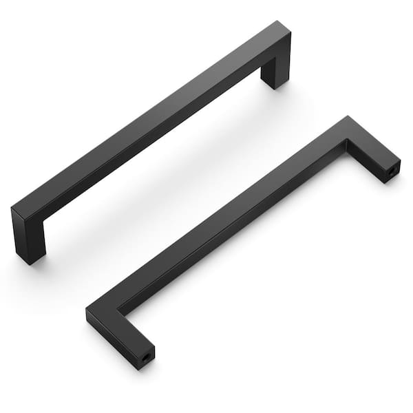HICKORY HARDWARE Heritage Designs 5-1/16-in (128mm) Center-to-Center Matte Black Drawer Pull (10-Pack)