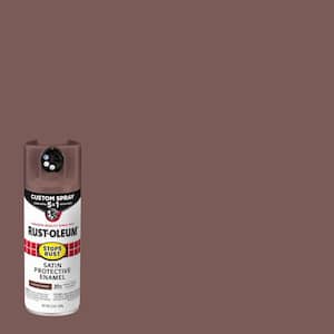 12 oz. Custom Spray 5-in-1 Satin Chestnut Brown Spray Paint (Case of 6)