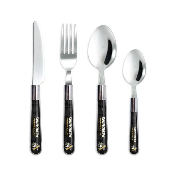 sportsvault NHL 16-Piece Pittsburgh Penguins Flatware Set (Service for 4)