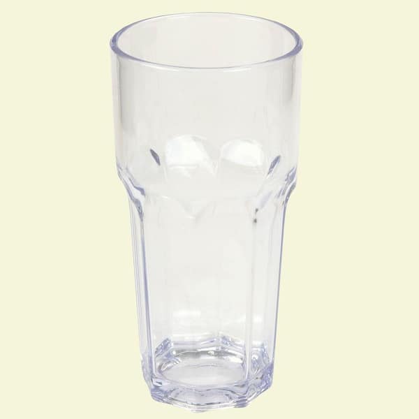 Photo 1 of 14 oz. SAN Plastic Clear Tumbler 7 pieces 