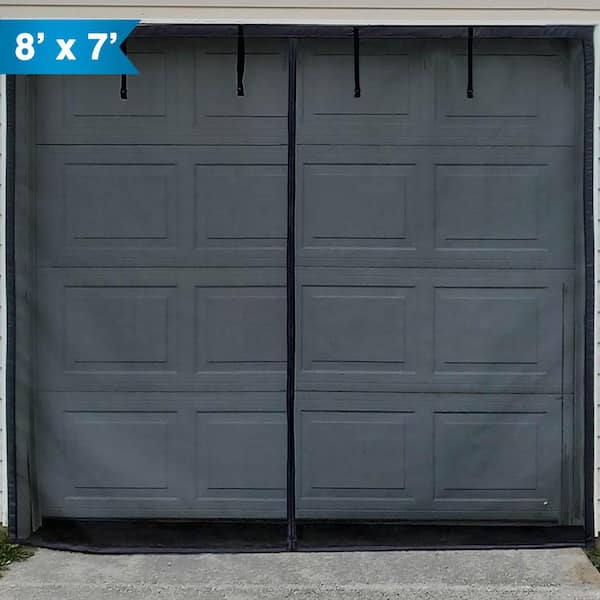 Fenestrelle 8 ft. x 7 ft. One Car Roll-Up Garage Door Screen with Magnetic Closure
