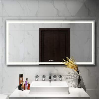 Led Light Mirror Framing Kits, Bathroom Vanity Mirror With Lights And Storage