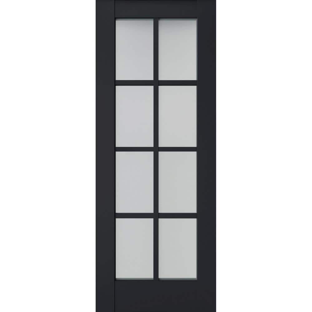 18 in. x 84 in. Solid Wood Frosted Glass Antracite Interior Door Slab price history on PriceWatchPro