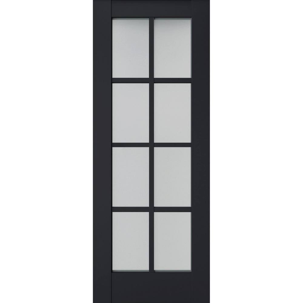 28 in. x 80 in. Solid Wood Frosted Glass Antracite Interior Door Slab price history on PriceWatchPro