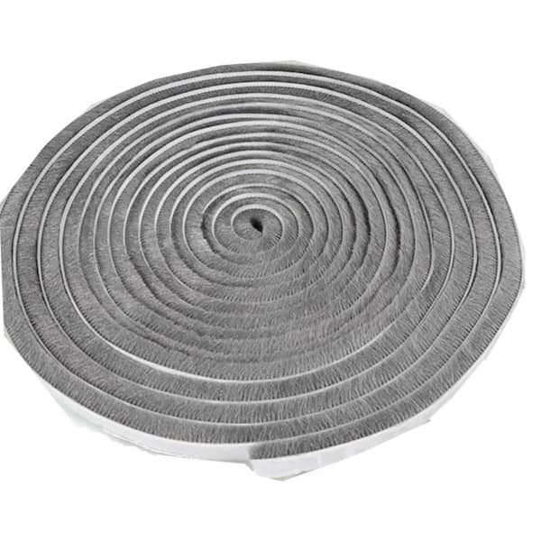 33 ft. x 0.35 in. x 0.2 in. Gray Self-Adhesive Soundproofing Weather Stripping for Doors and Windows (1-Pack)