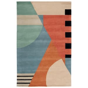 Rodeo Drive Gold 4 ft. x 6 ft. Geometric Area Rug