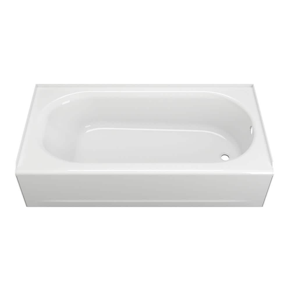 Princeton 61'' White Porcelain Alcove Bathtub with Right Drain
