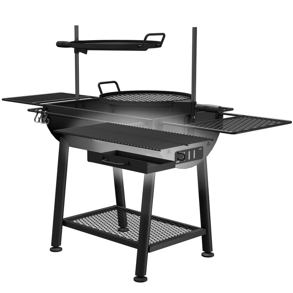 Oklahoma Joe's 47" Black Steel Charcoal/Wood Grill