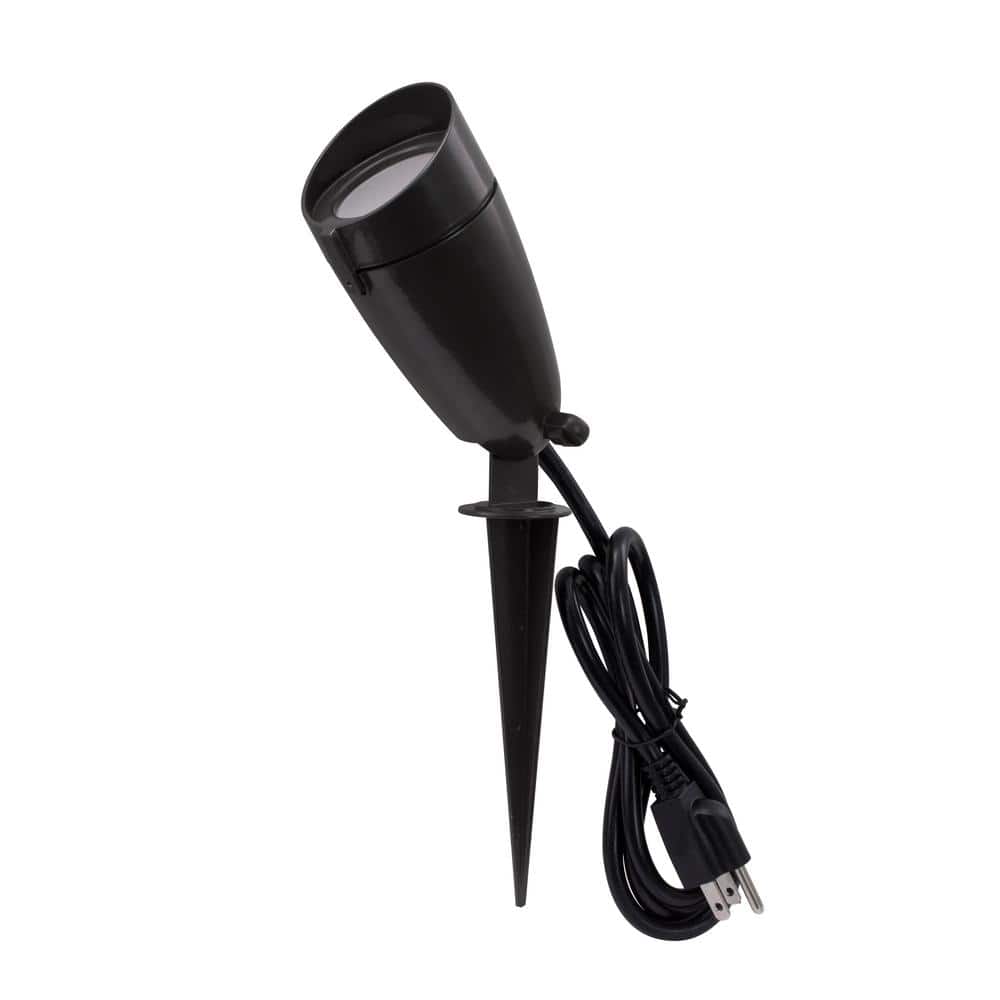 14-Watt 1100 Lumens Line Voltage Bronze Integrated LED Landscape Flood Ligh