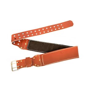 Master's 53 in. Brown Premium Leather Tool Belt