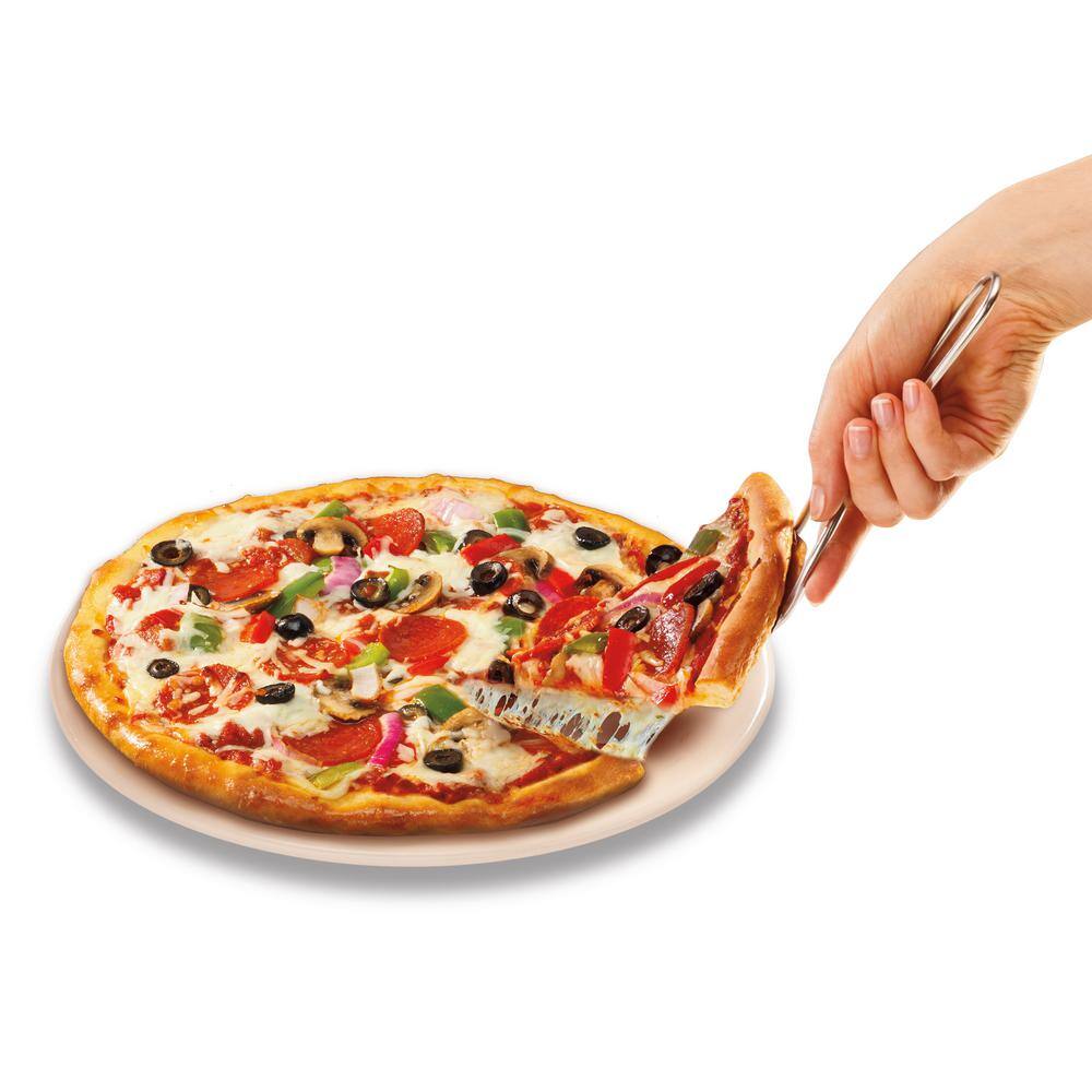 Red Enclosed Metal Pizza Grill with Viewing Window