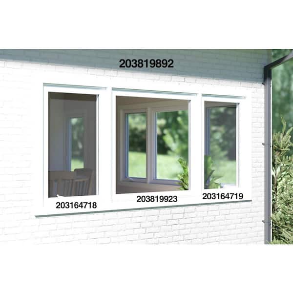 TAFCO WINDOWS 107.25 in. x 48 in. White Double-Pane Insulated