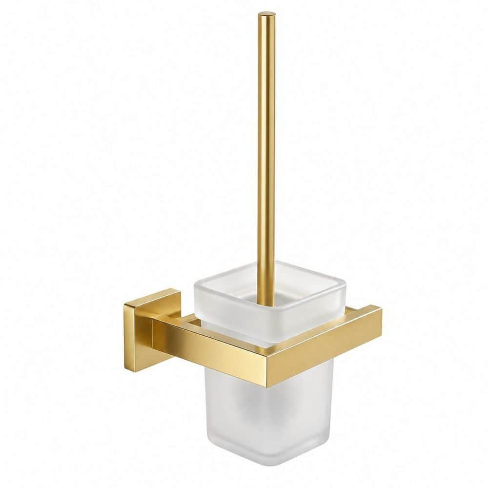 Gold Toilet Brush and Holder Set, Wall Mounted Toilet Bowl Brush with Long Handle, Stainless Steel Toilet Brushes price history on PriceWatchPro
