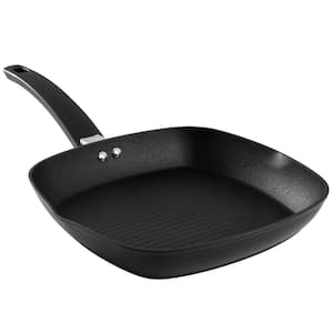 Connelly 10 in. Nonstick Aluminum Grill Pan in Black