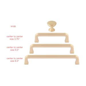 3.75 in. (96 mm.) Center-to-Center Rose Gold Zinc Drawer Pull