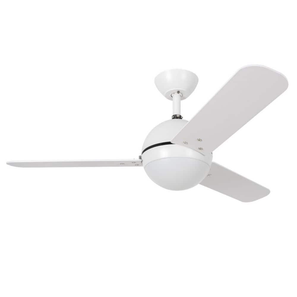 Phipps 44 in. Indoor Matte White Ceiling Fan with White Color Changing Integrated LED Remote Included price history on PriceWatchPro