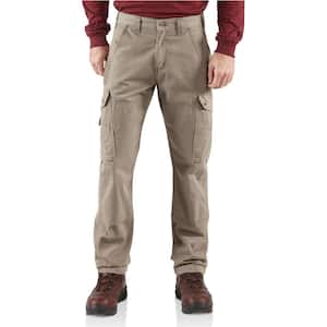 Men's 36 in. x 34 in. Desert Cotton Ripstop Relaxed Fit Work Pant
