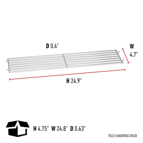 Replacement Warming Rack for Genesis 1000-5500, Silver B/C, Gold, Platinum I/II, & Spirit 700 Gas Grill