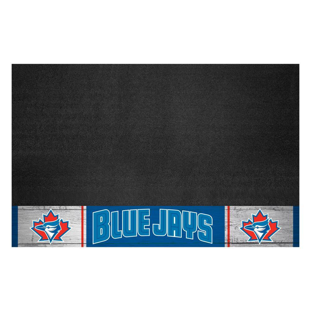 FANMATS MLB Toronto Blue Jays Black Heavy Duty 2-Piece 14 in. x 17 in.  Vinyl Utility Mat 12348 - The Home Depot