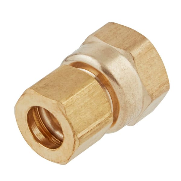 3/8 in. OD Compression x 3/8 in. FIP Brass Adapter Fitting