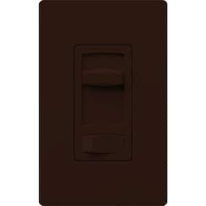 Skylark Contour Slide Dimmer Switch for Electronic Low-Voltage, 300-Watt/Single-Pole or 3-Way, Brown (CTELV-303P-BR)