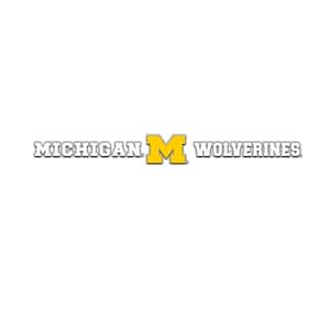 3.25 in. x 34 in. Michigan Wolverines Sun Stripe Windshield Decal