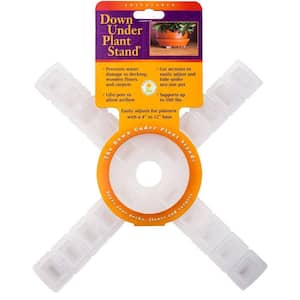 12 in. Clear Plastic Down Under Plant Stand