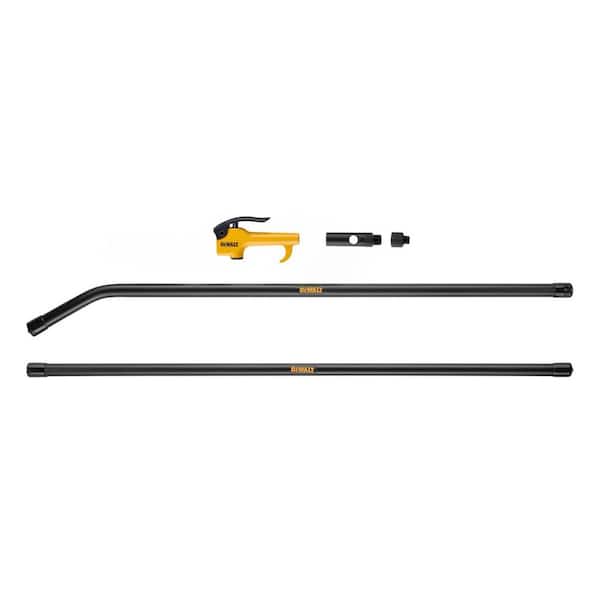 1/4 in. Lever Style Blow Gun w/ 2 ft. to 4 ft. Extension and Rubber Tip